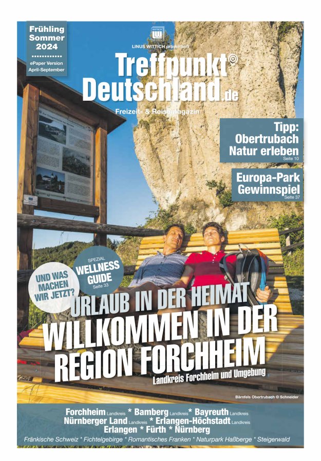 TreffpunktDeutschland Region Forchheim Reisemagazin Titelblatt 03/2024