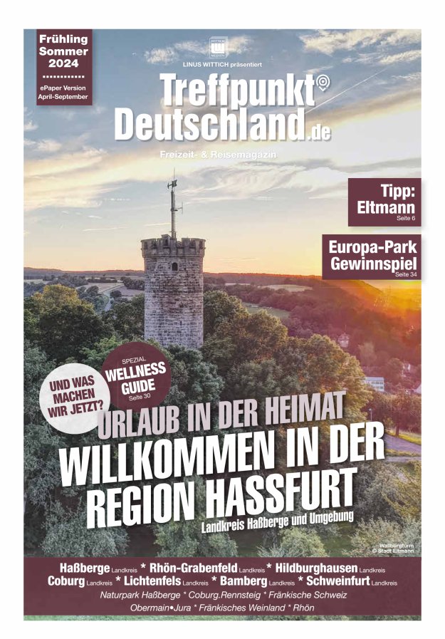 TreffpunktDeutschland Region Haßfurt Reisemagazin Titelblatt 03/2024