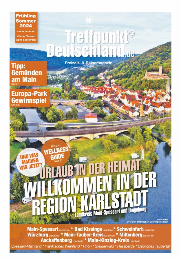 TreffpunktDeutschland Region Karlstadt Reisemagazin Titelblatt 03/2024