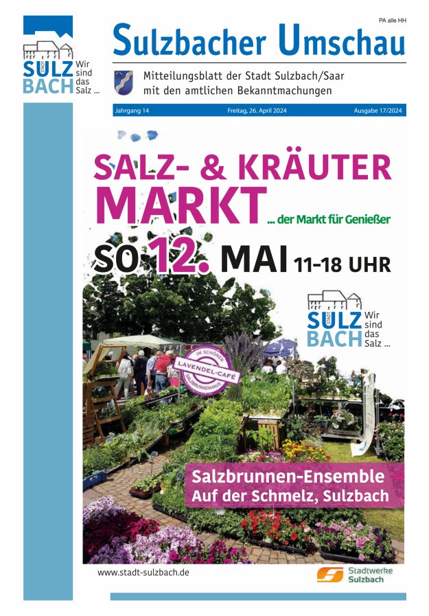 Sulzbacher Umschau Titelblatt 17/2024