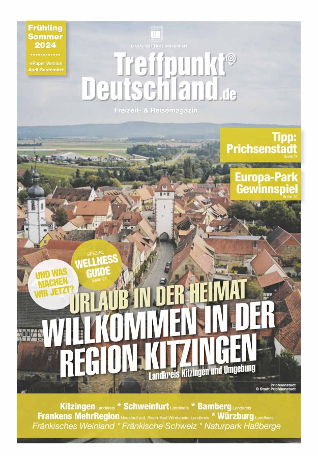 TreffpunktDeutschland Region Kitzingen Reisemagazin Titelblatt 03/2024