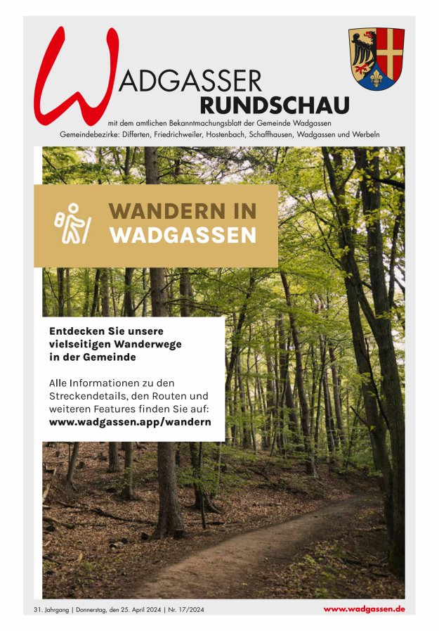 Wadgasser Rundschau Titelblatt 17/2024