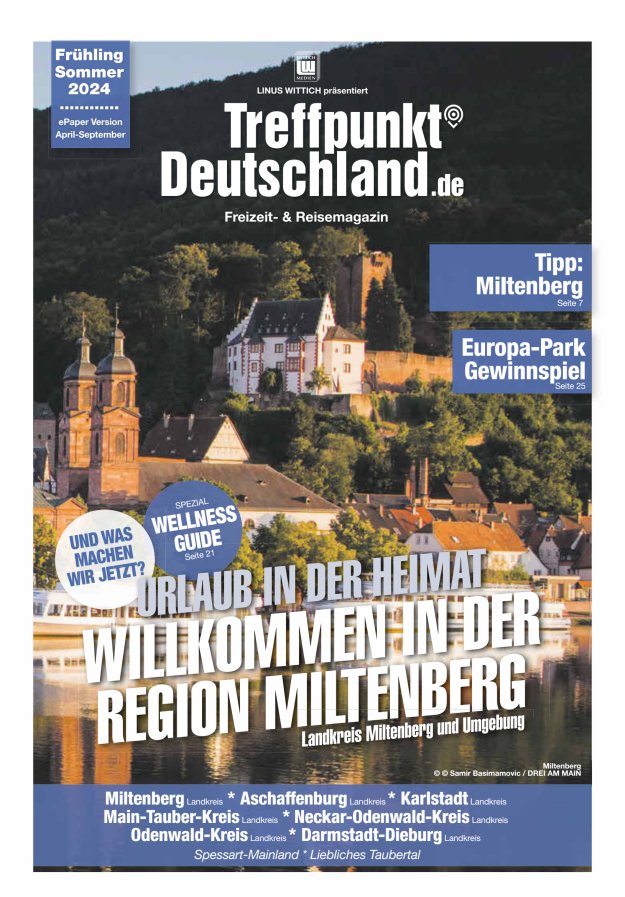 TreffpunktDeutschland Region Miltenberg Reisemagazin Titelblatt 03/2024