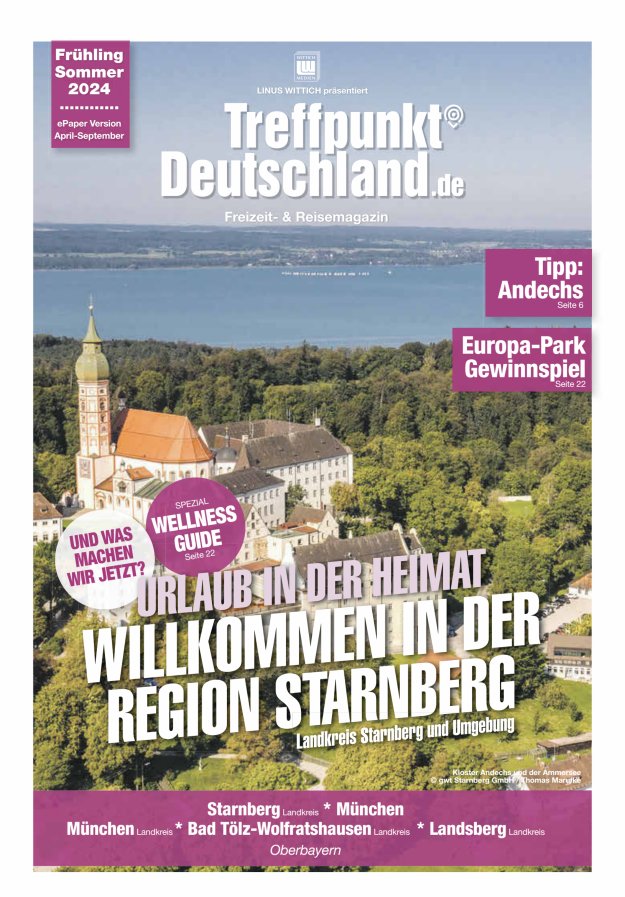 TreffpunktDeutschland Region Starnberg Reisemagazin Titelblatt 02/2024