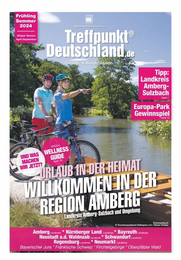 TreffpunktDeutschland Region Amberg Reisemagazin Titelblatt 01/2024
