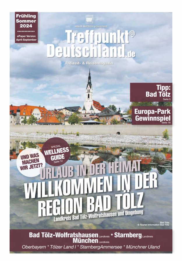 TreffpunktDeutschland Region Bad Tölz Reisemagazin Titelblatt 01/2024