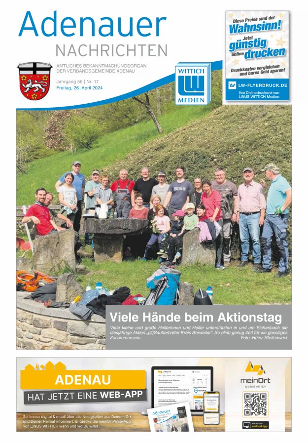Adenauer Nachrichten Titelblatt 17/2024