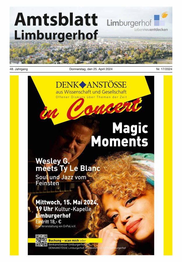 Amtsblatt Limburgerhof Titelblatt 17/2024