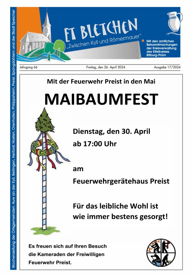 Et Bletchen VG Speicher Titelblatt 17/2024