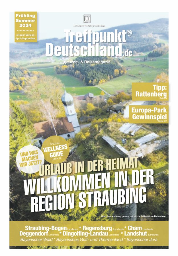 TreffpunktDeutschland Region Straubing Reisemagazin Titelblatt 01/2024
