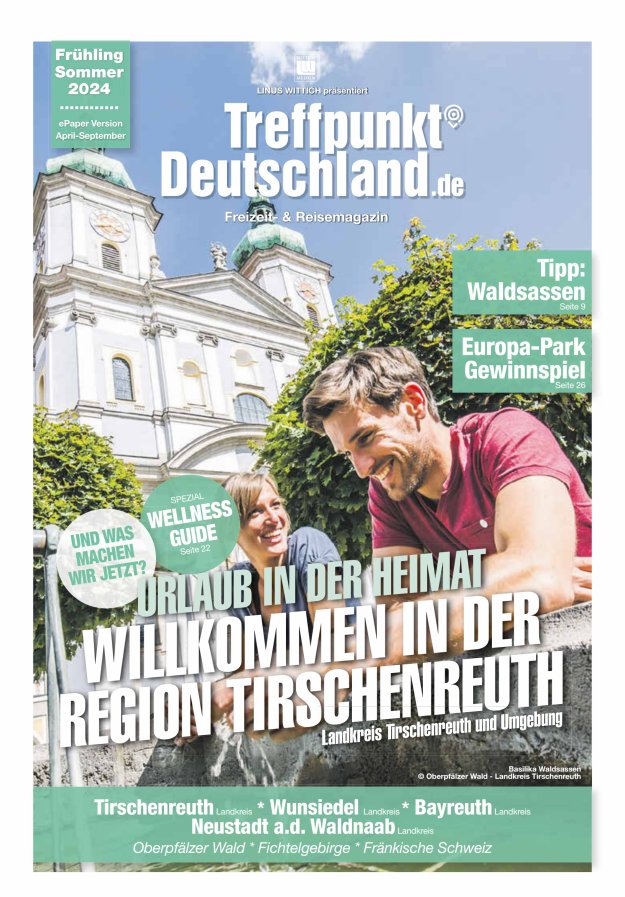 TreffpunktDeutschland Region Tirschenreuth Reisemagazin Titelblatt 01/2024