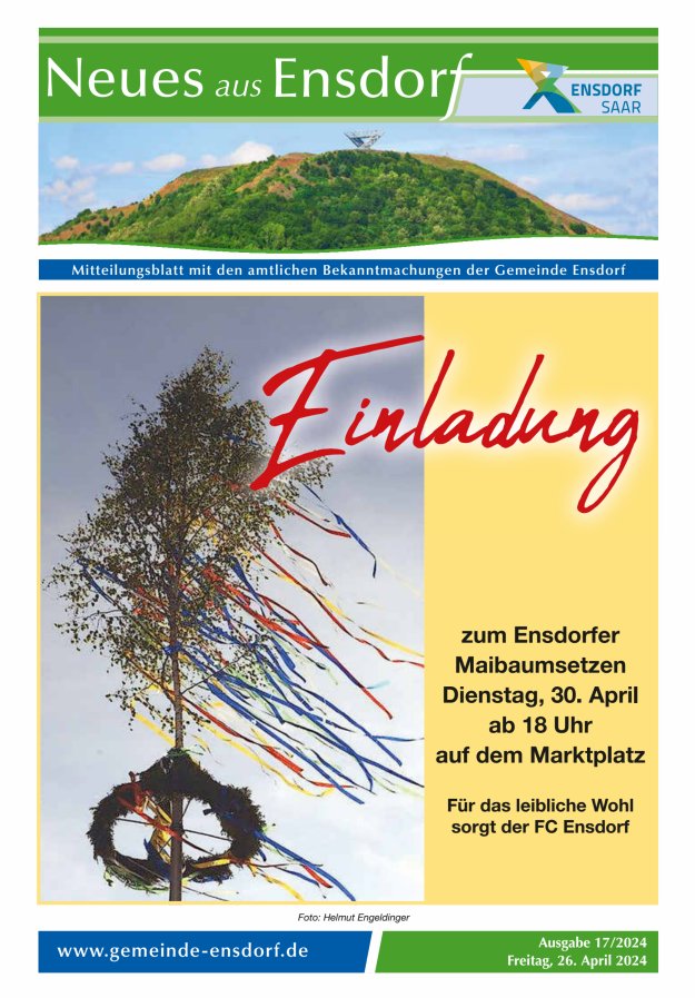 Neues aus Ensdorf Titelblatt 17/2024