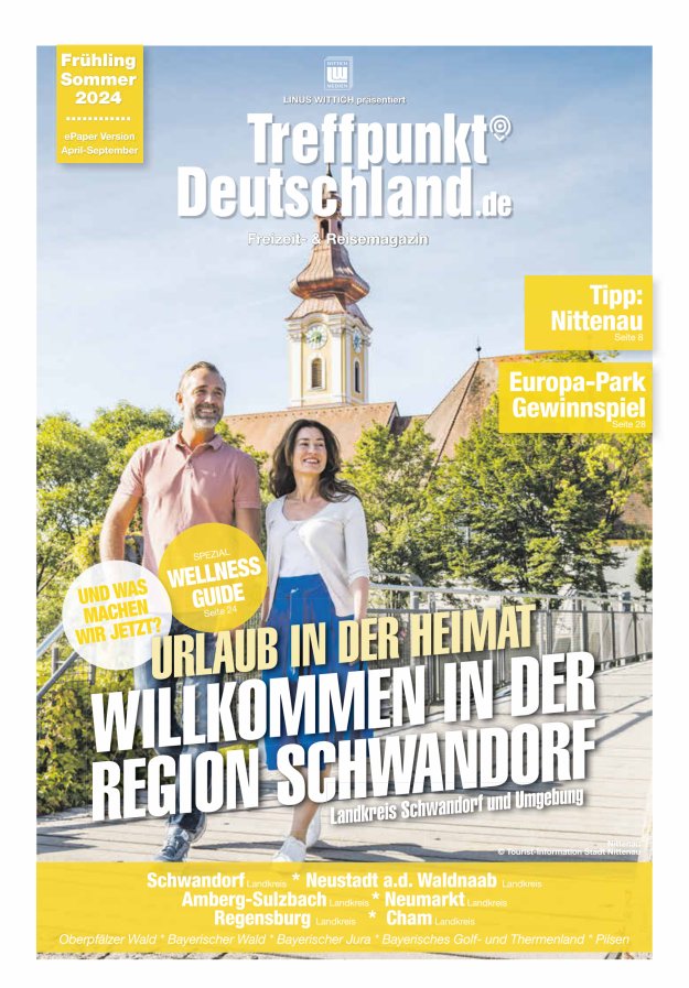 TreffpunktDeutschland Region Schwandorf Reisemagazin Titelblatt 01/2024