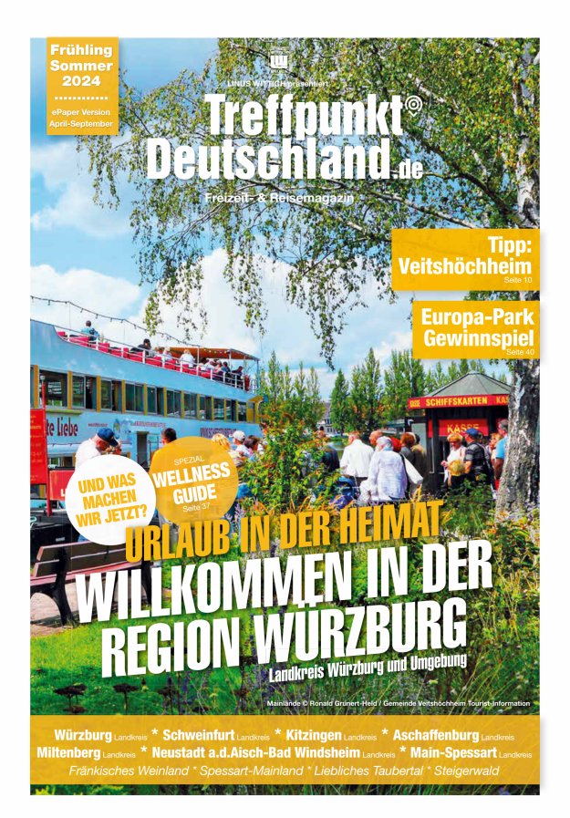 TreffpunktDeutschland Region Würzburg Reisemagazin Titelblatt 03/2024