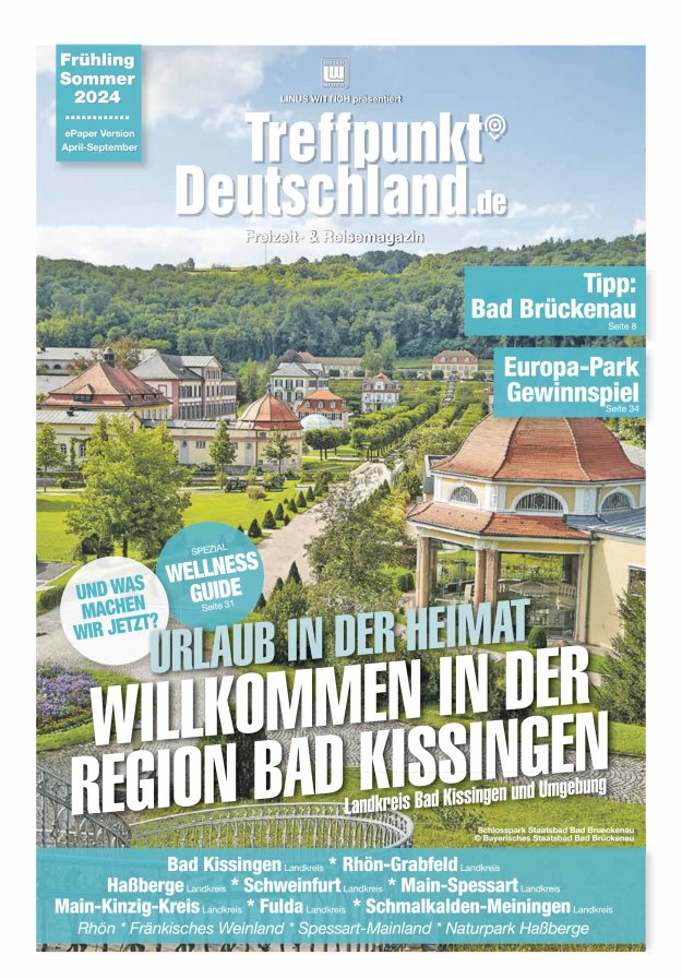TreffpunktDeutschland Region Bad Kissingen Reisemagazin Titelblatt 03/2024