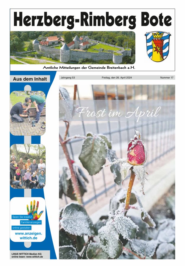 Herzberg-Rimberg Bote Titelblatt 17/2024