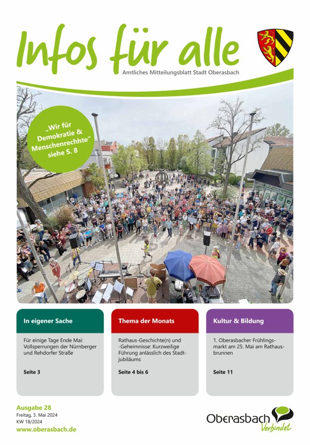 Stadt Oberasbach Titelblatt 28/2024