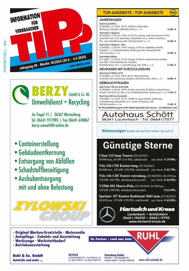Tipp Vogelsberg Titelblatt 18/2024