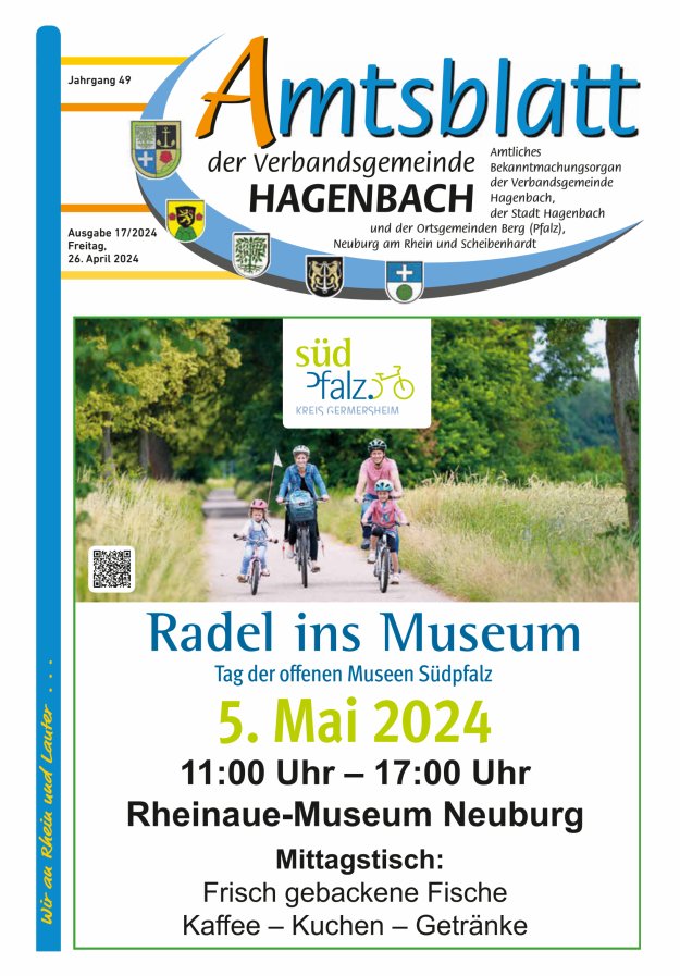 Amtsblatt der VG Hagenbach Titelblatt 17/2024
