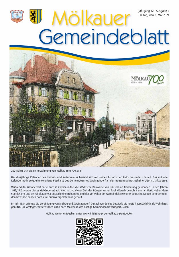Mölkauer Gemeindeblatt Titelblatt 05/2024