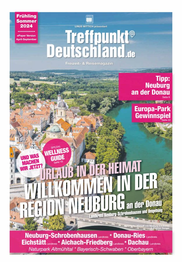 TreffpunktDeutschland Region Neuburg Reisemagazin Titelblatt 01/2024