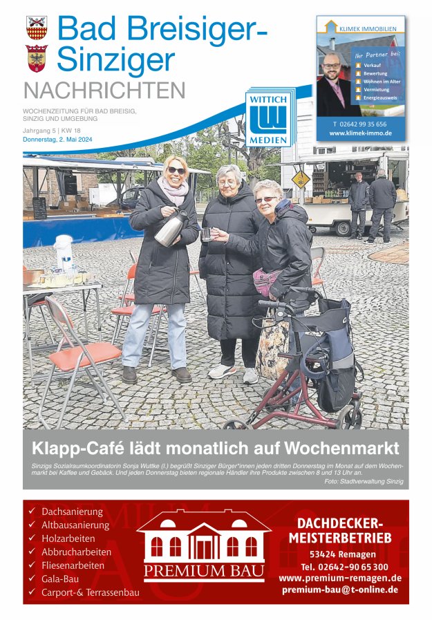 Bad Breisiger-Sinziger Nachrichten Titelblatt 18/2024