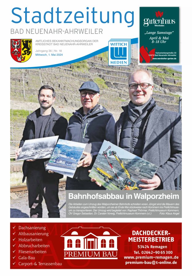 Stadtzeitung Bad Neuenahr-Ahrweiler Titelblatt 18/2024