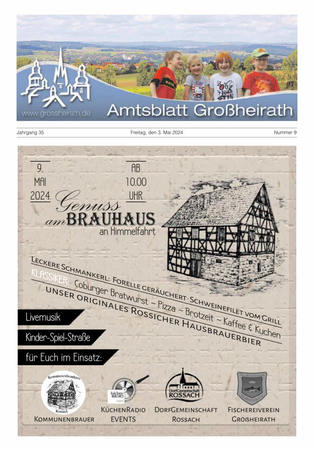 Amtsblatt Großheirath Titelblatt 09/2024