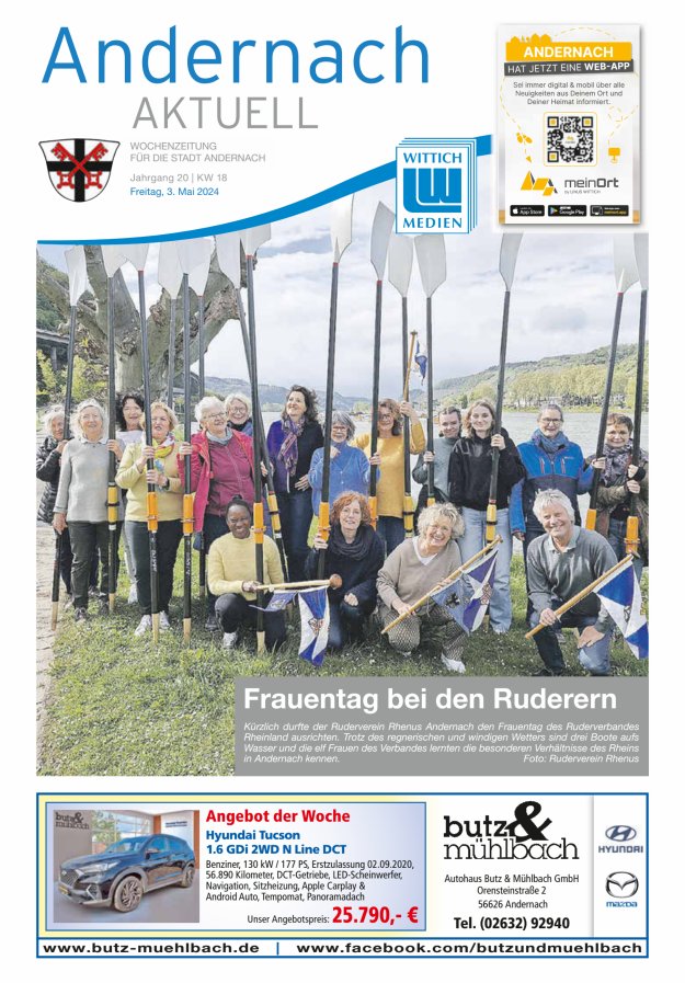 Andernach aktuell Titelblatt 18/2024