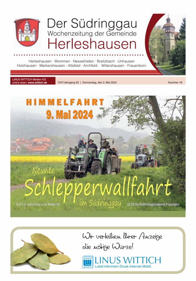 Der Südringgau Titelblatt 18/2024