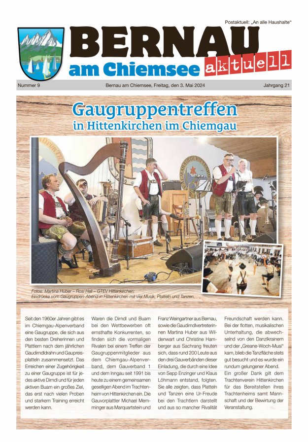 Bernau Aktuell Titelblatt 09/2024