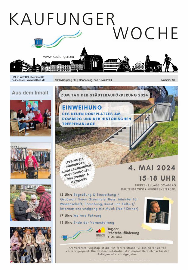 Kaufunger Woche Titelblatt 18/2024