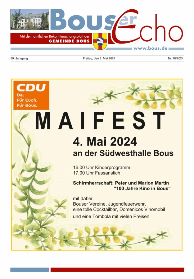 Bouser Echo Titelblatt 18/2024