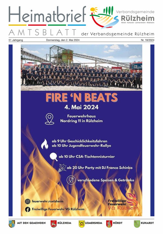 Heimatbrief VG Rülzheim Titelblatt 18/2024
