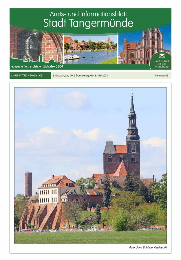 Tangermünde Titelblatt 05/2024