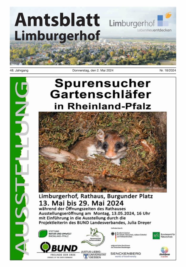 Amtsblatt Limburgerhof Titelblatt 18/2024
