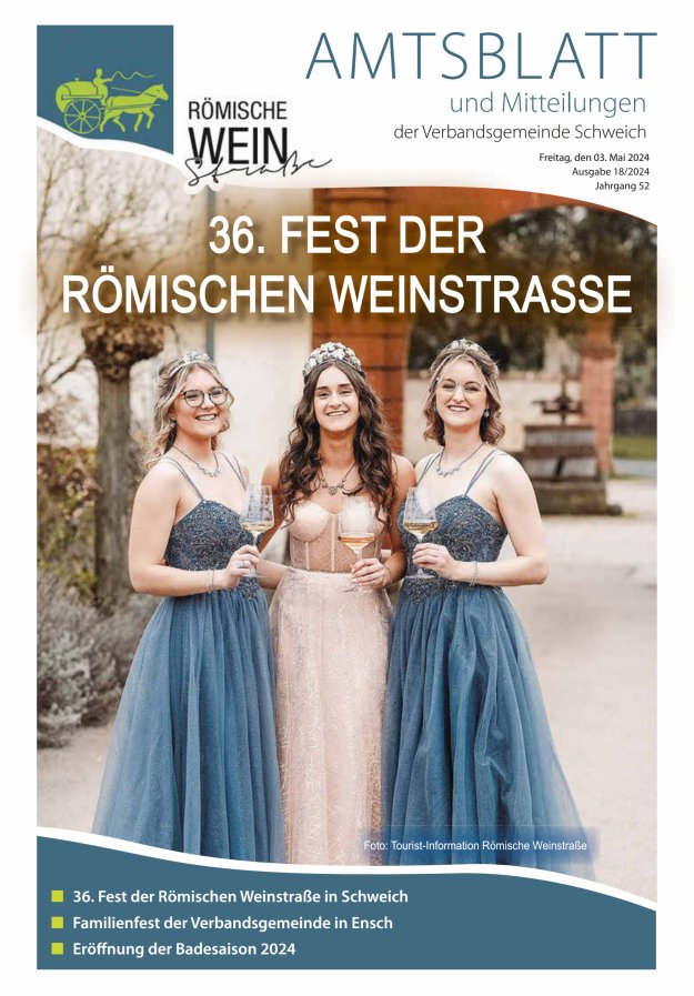 Amtsblatt VG Schweich Titelblatt 18/2024