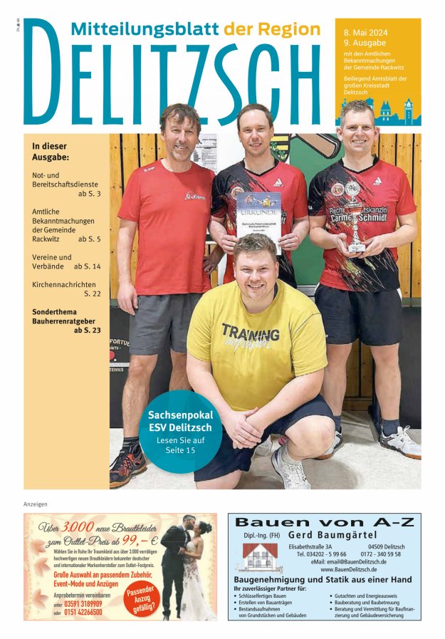 Mitteilungsblatt der Region Delitzsch Titelblatt 09/2024