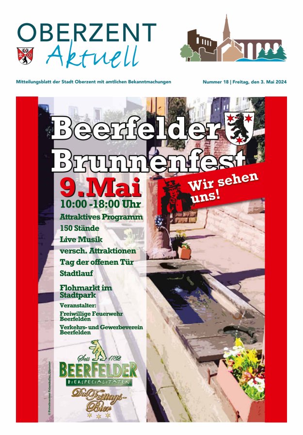 Oberzent aktuell Titelblatt 18/2024