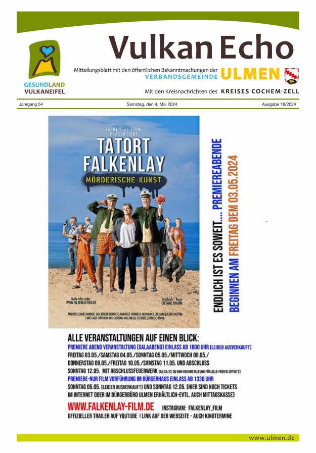 Vulkan Echo VG Ulmen Titelblatt 18/2024