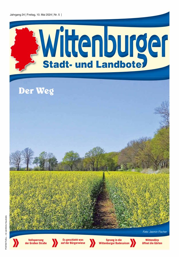 Wittenburger Stadt- und Landbote Titelblatt 05/2024