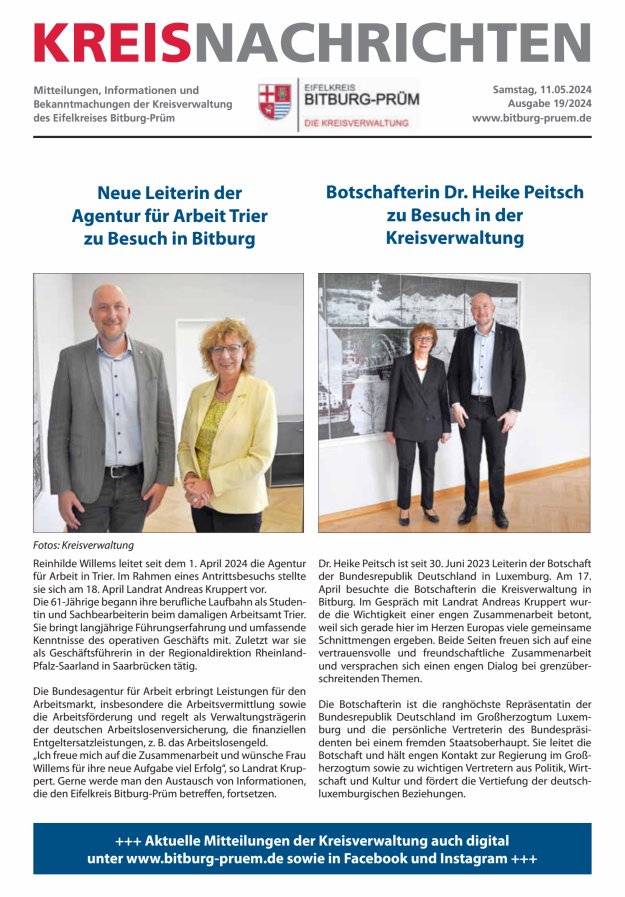 Kreis Bitburg-Prüm Titelblatt 19/2024