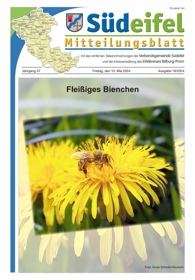 Mitteilungsblatt Südeifel Titelblatt 19/2024
