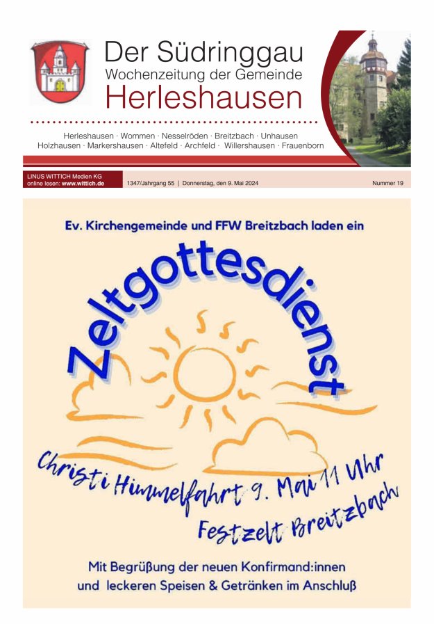 Der Südringgau Titelblatt 19/2024