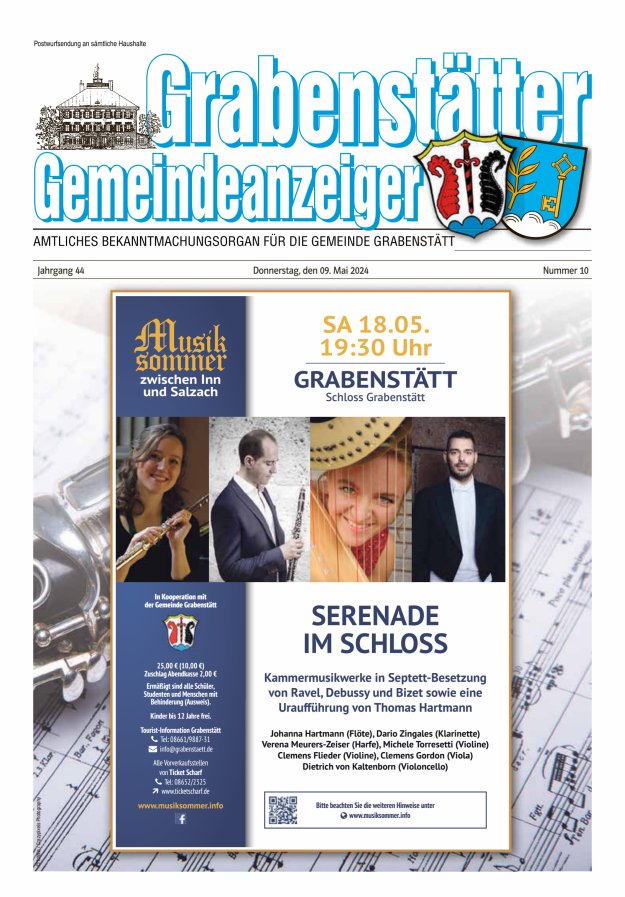Grabenstätter Gemeindeanzeiger Titelblatt 10/2024
