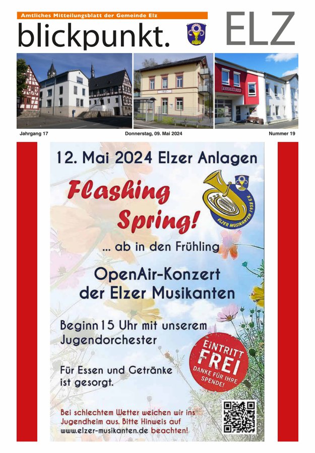 Blickpunkt Elz Titelblatt 19/2024