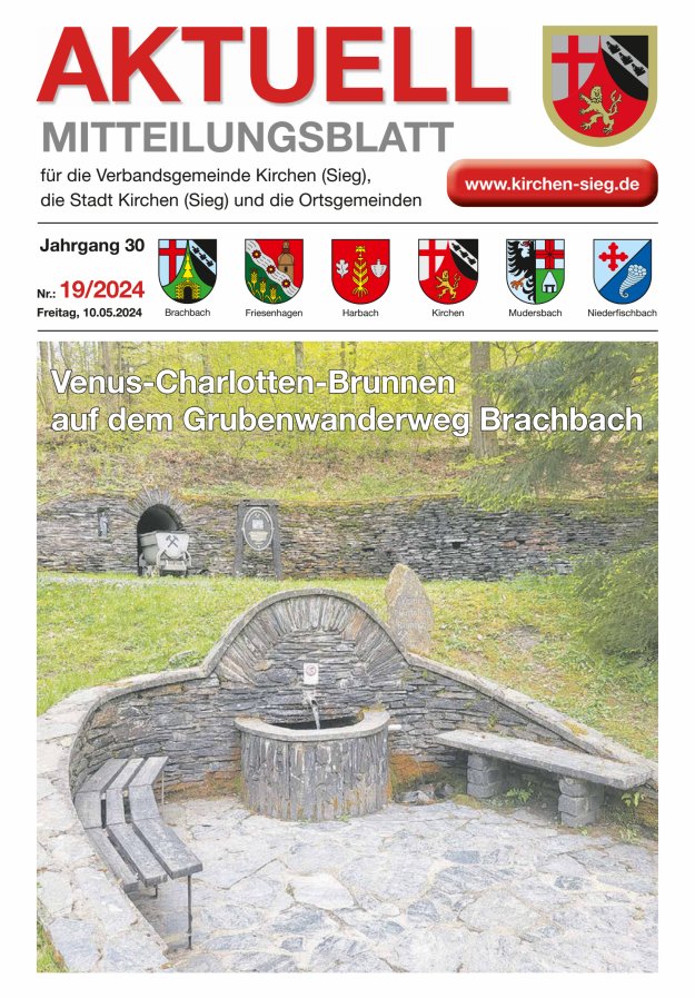Aktuell - Mitteilungsblatt für die VG Kirchen (Sieg) Titelblatt 19/2024