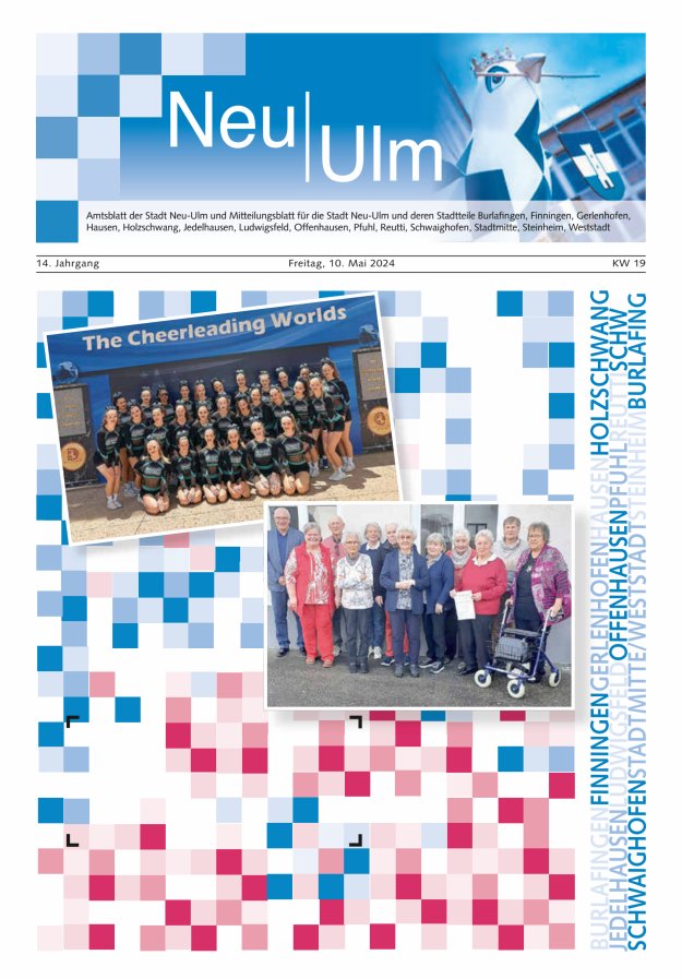 Amtsblatt der Stadt Neu-Ulm und Mitteilungsblatt für die Stadt Neu-Ulm Titelblatt 19/2024