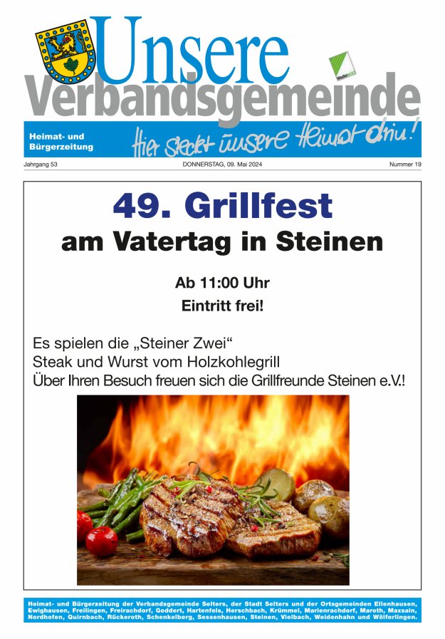 Unsere Verbandsgemeinde Selters Ww Titelblatt 19/2024