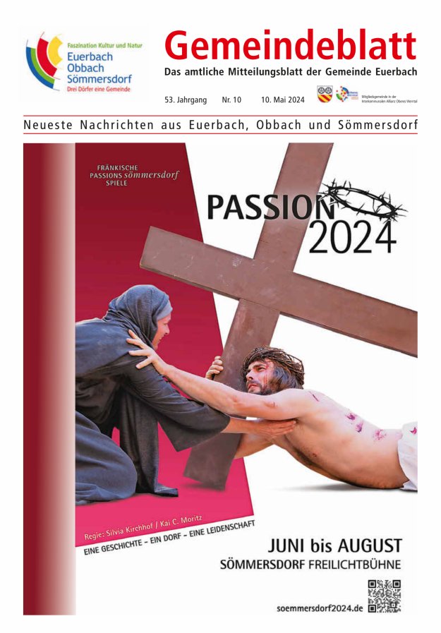 Gemeindeblatt der Gemeinde Euerbach Titelblatt 10/2024